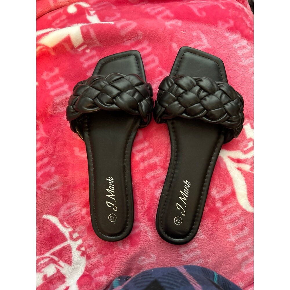 Classy Black Sandals- Size 7.5 Women
